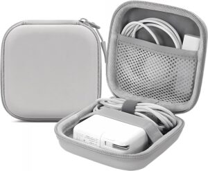 Azonee Leather Eva Digital Storage Bag, Charger Protective Case, 4.4" X Small Portable Waterproof