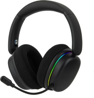 EPOMAKER X AULA G7 Pro Wireless Gaming Headset, Dual Mode BT5.3 & 2.4GHz, 7.1 Surround Sound, 80+ Hour Battery, RGB Light, with Noise Canceling Mic for PS5, PS4, Switch, PC (Black)