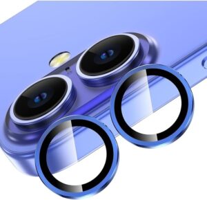 iPhone 16/16 Plus 2 Pcs Camera Lens Protector With 9H Tempered HD Glass Camera Cover Anti Scratch