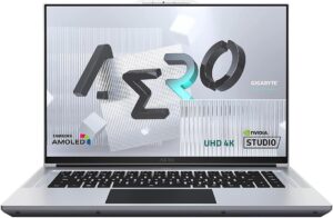 GIGABYTE AERO 16 XE5: 16" 4K/UHD+ Samsung AMOLED, Intel Core i7-12700H, NVIDIA GeForce RTX 3070 Ti Laptop GPU 8GB GDDR6, 16GB DDR5 RAM, 1TB SSD, Win11 Home (AERO 16 XE5-73US934HH) (Renewed)