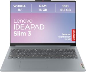 Lenovo IdeaPad Slim 3 14IRU8, 14" FHD Display, Intel Core i3-1315u 1.6GHz, 8GB DDR5 RAM, 512GB NVMe SSD, Intel UHD Graphics, Windows 11, with Laptop Bag, 8-in-1 USB Type-C Hub, W/L Mouse, Antivirus