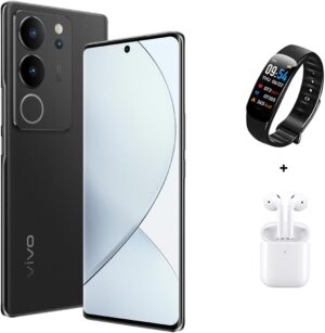 vivo V29 5G (12GB+8GB RAM, 512GB) | Slimmest 3D Curved 1.5K AMOLED 120Hz Display | 50MP | (Renewed)