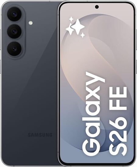 Samsung Galaxy S26 FE, Graphite, 512GB, AI photo editor, 50MP camera, Photo Assist, Super Steady Video, 4900 mAh battery, 8GB memory, TDRA Approved, 1 Year Manufacturer Warranty (UAE Version)